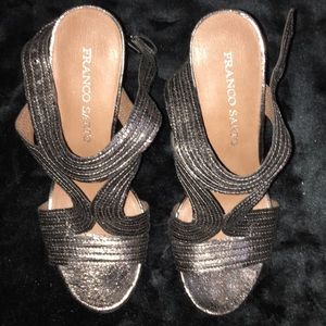 Franco Sarto Metallic Sandals